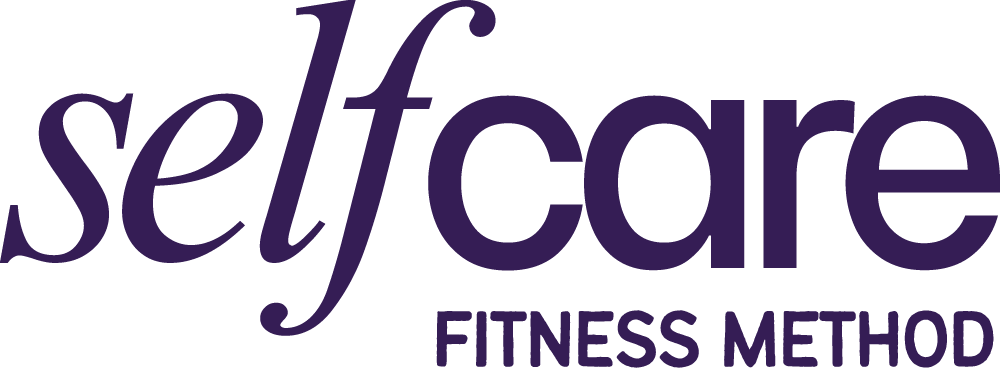 selfcare-fitness-CMYK The image shows the words “selfcare FITNESS METHOD” in bold, purple text on a white background.